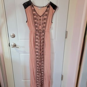 Maxi pink dress